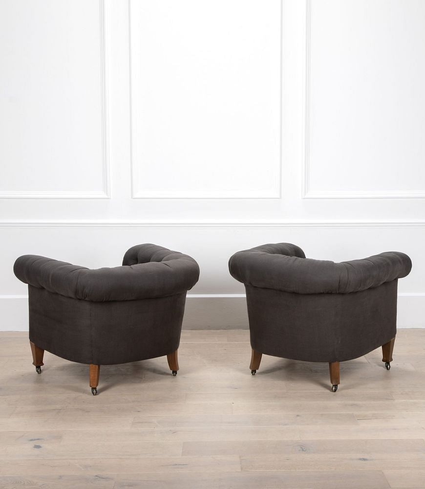 Pair of 20th Century Chesterfield Armchairs CH9936565
