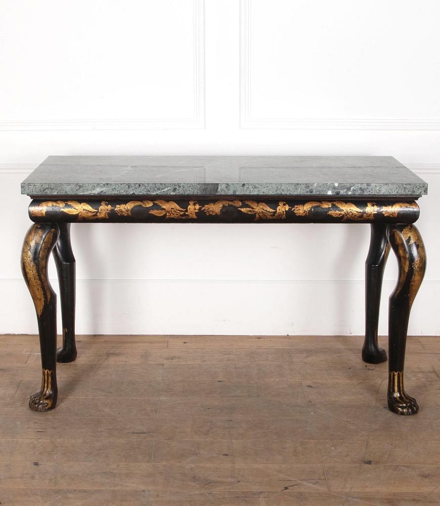 Regency Chinoiserie and Marble Console Table CO0329848
