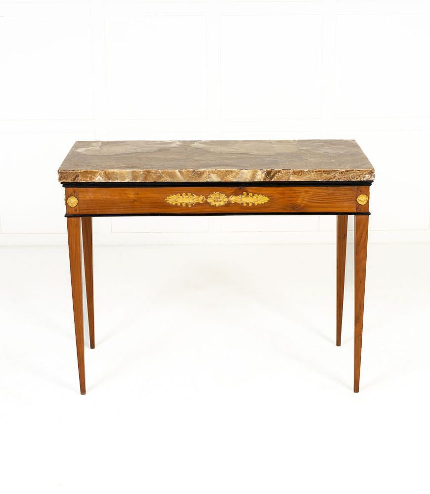 Pair of 18th Century Italian Cherrywood Consoles CO0642911