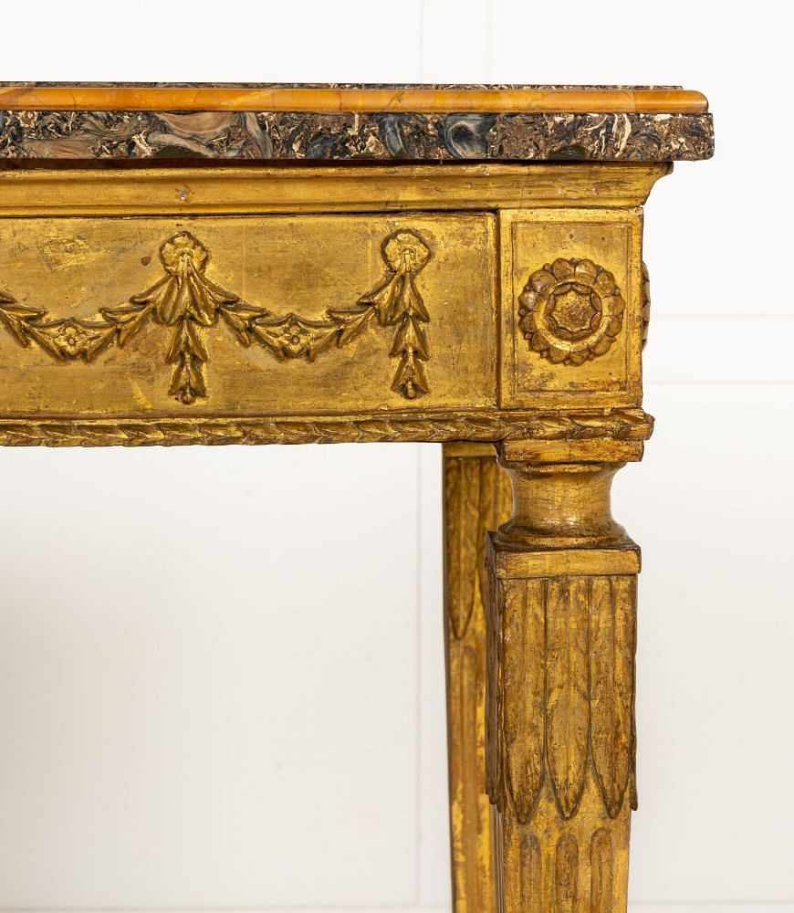 Pair of 18th Century Italian Giltwood Console Tables CO0642912