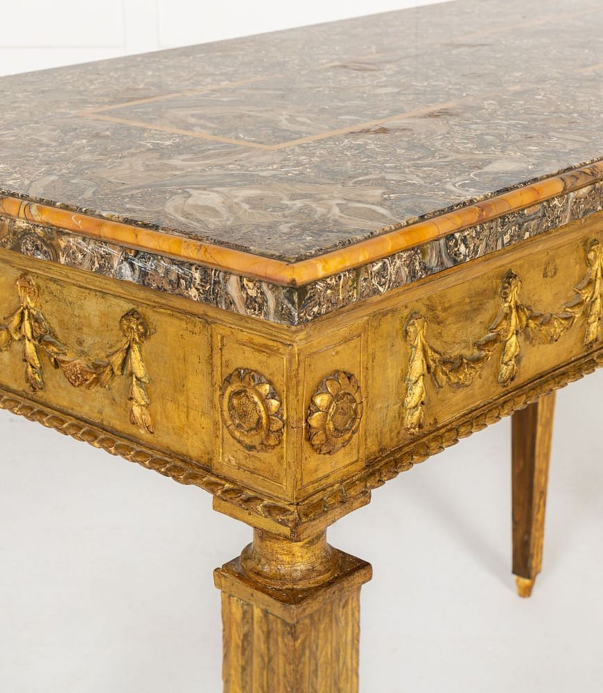 Pair of 18th Century Italian Giltwood Console Tables CO0642912