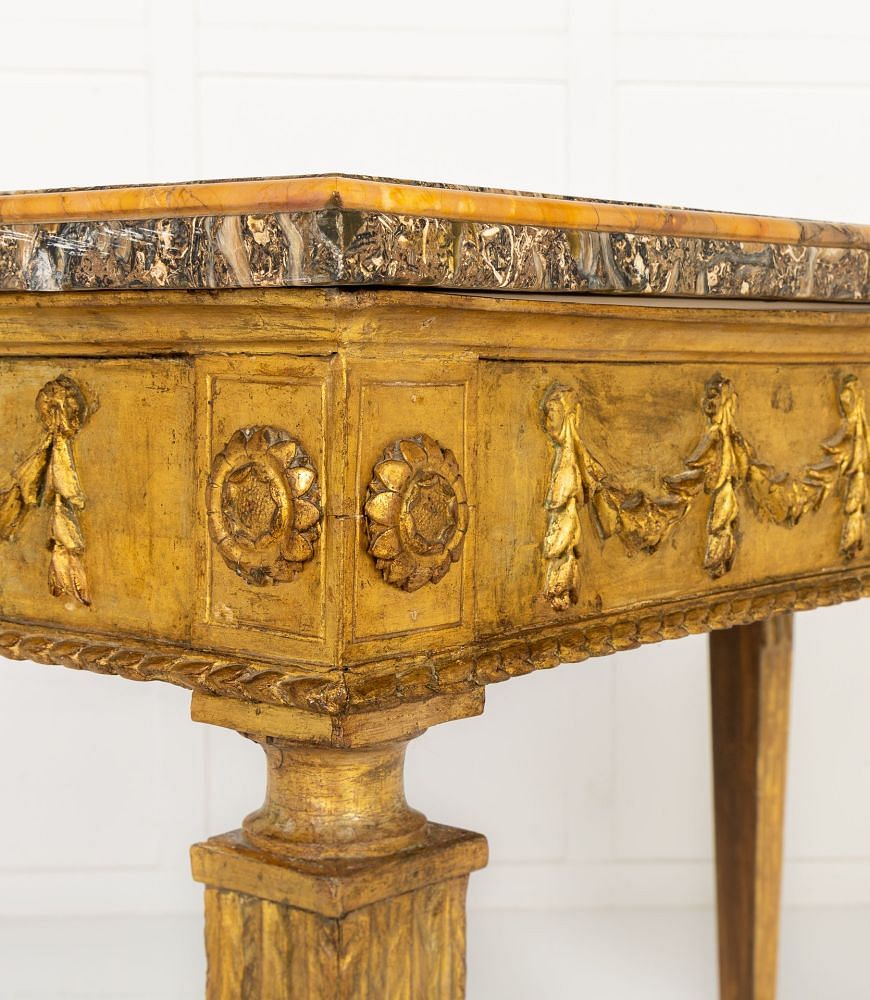 Pair of 18th Century Italian Giltwood Console Tables CO0642912