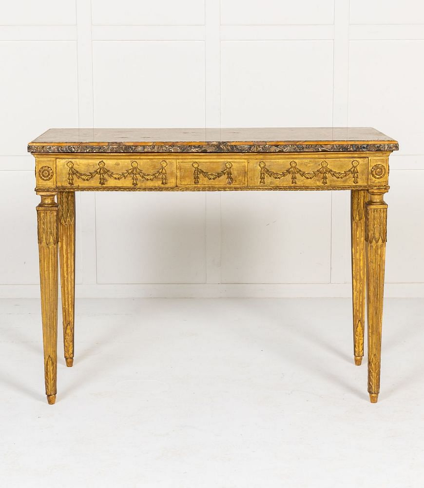 Pair of 18th Century Italian Giltwood Console Tables CO0642912