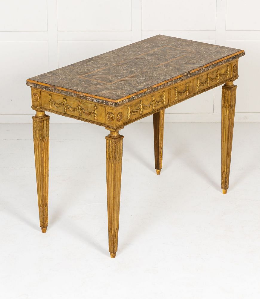 Pair of 18th Century Italian Giltwood Console Tables CO0642912