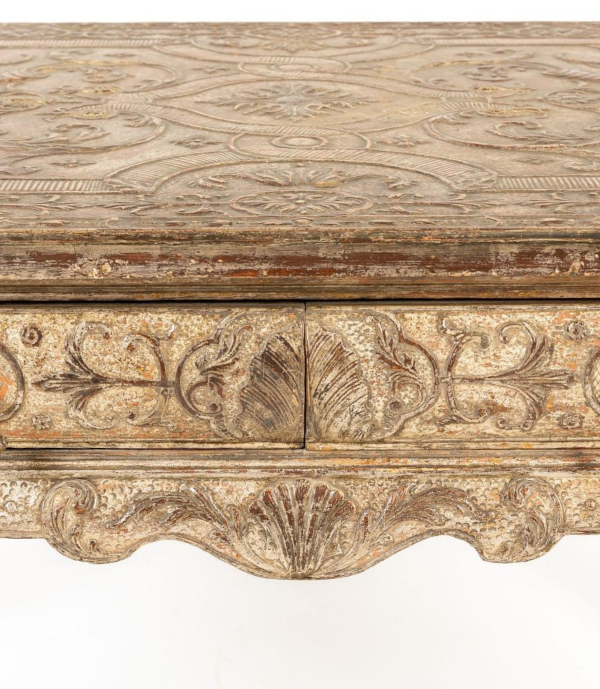 Large 19th Century English Silver Gilt Gesso Console Table CO0643146