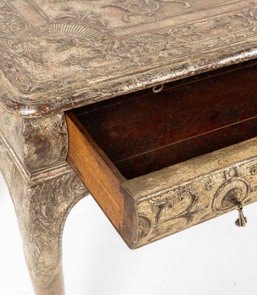 Large 19th Century English Silver Gilt Gesso Console Table CO0643146