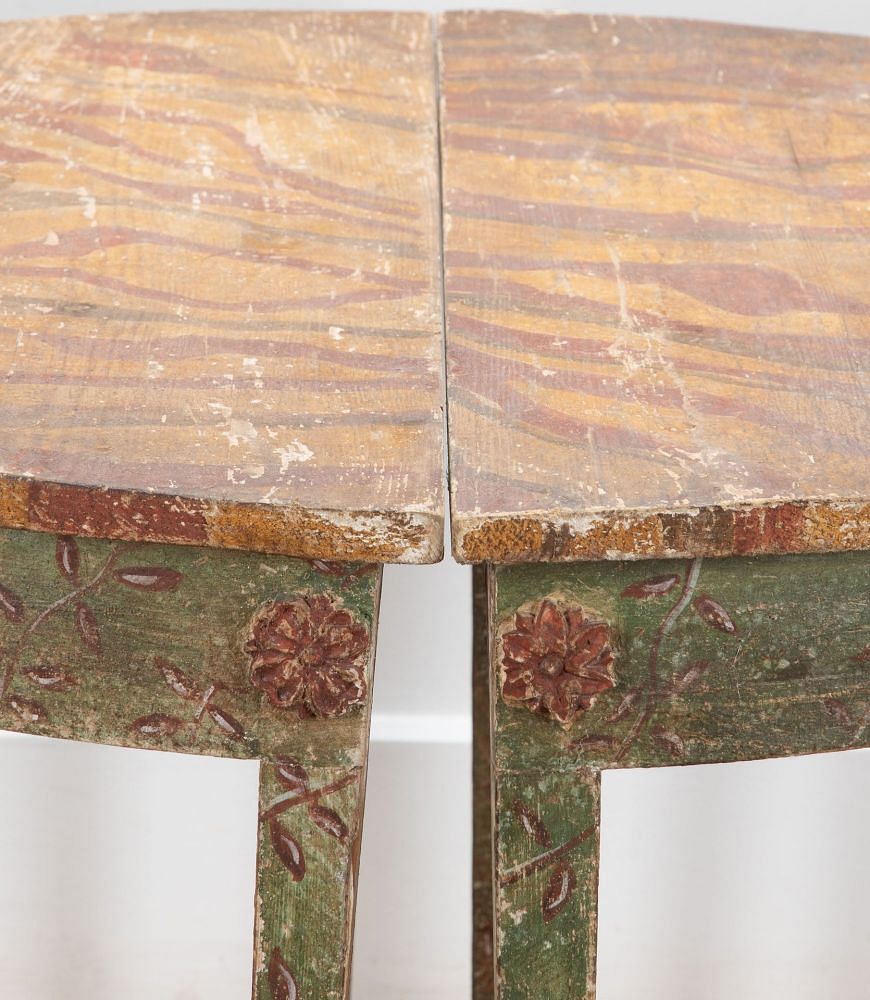 Pair of 19th Century Italian Demi Lune Tables CO0737709