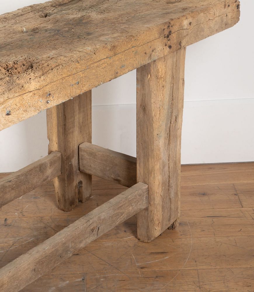 Large 19th Century French Country Workshop Bench Table CO2336300