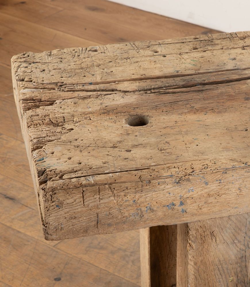 Large 19th Century French Country Workshop Bench Table CO2336300