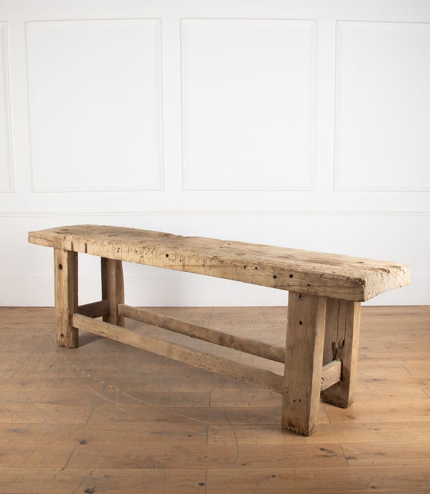 Large 19th Century French Country Workshop Bench Table CO2336300