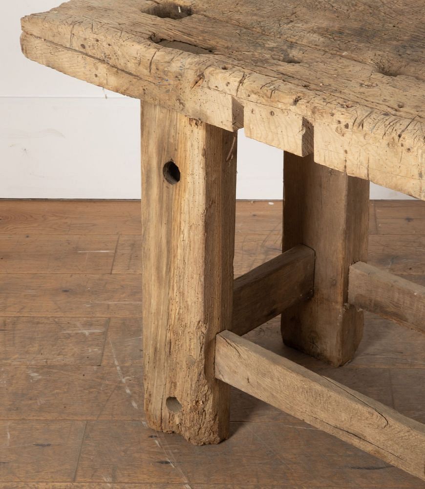 Large 19th Century French Country Workshop Bench Table CO2336300