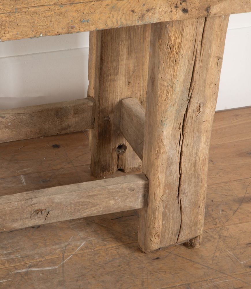 Large 19th Century French Country Workshop Bench Table CO2336300