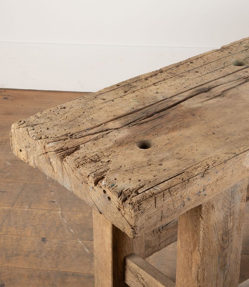 Large 19th Century French Country Workshop Bench Table CO2336300