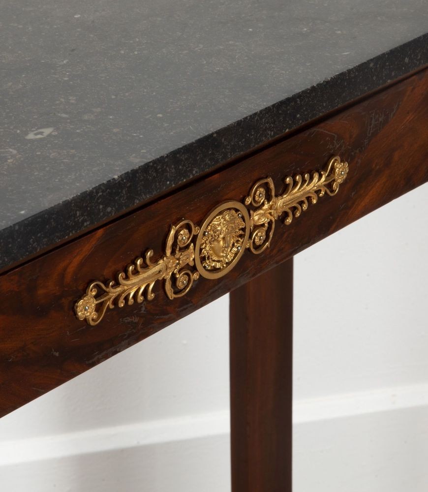 Late 19th Century French Empire Mahogany Console Table CO3239877