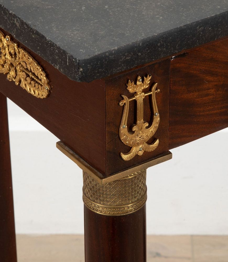 Late 19th Century French Empire Mahogany Console Table CO3239877