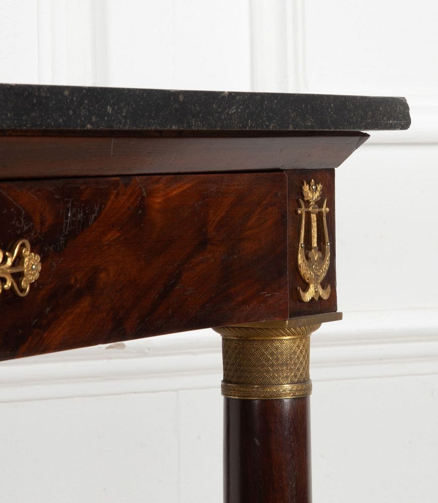 Late 19th Century French Empire Mahogany Console Table CO3239877