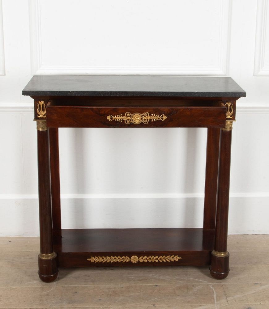 Late 19th Century French Empire Mahogany Console Table CO3239877
