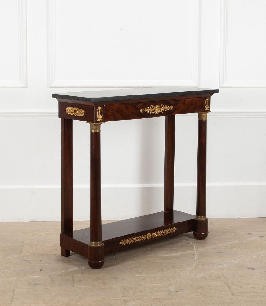 Late 19th Century French Empire Mahogany Console Table CO3239877