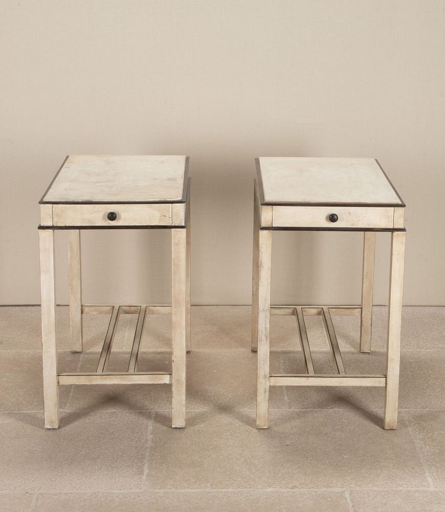 Pair of Early 20th Century European Painted Console Tables CO3643230