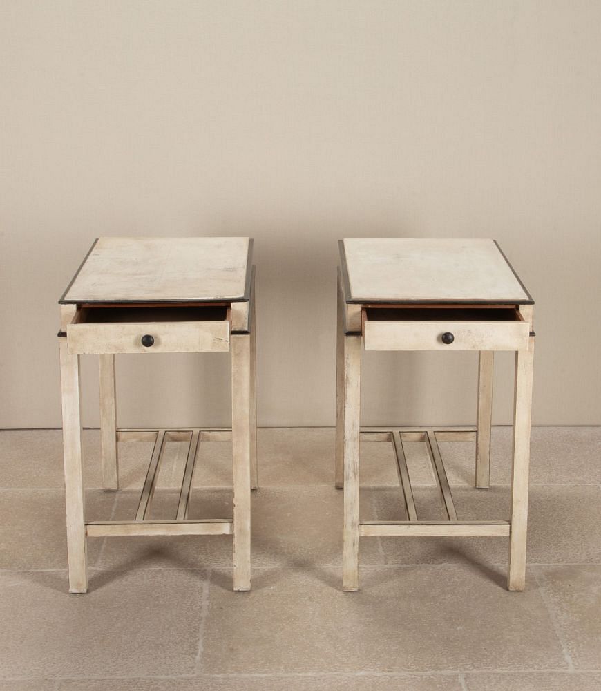 Pair of Early 20th Century European Painted Console Tables CO3643230