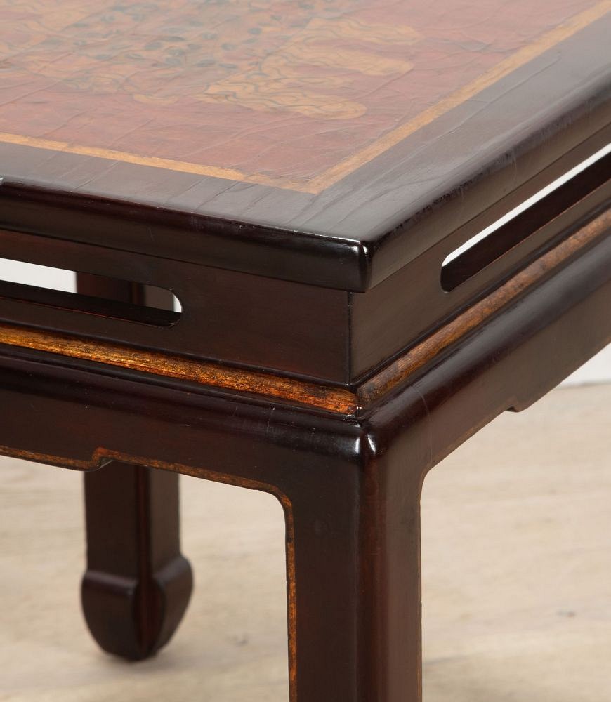 Pair of 20th Century French Chinoiserie Lacquered Side Tables CO4539105