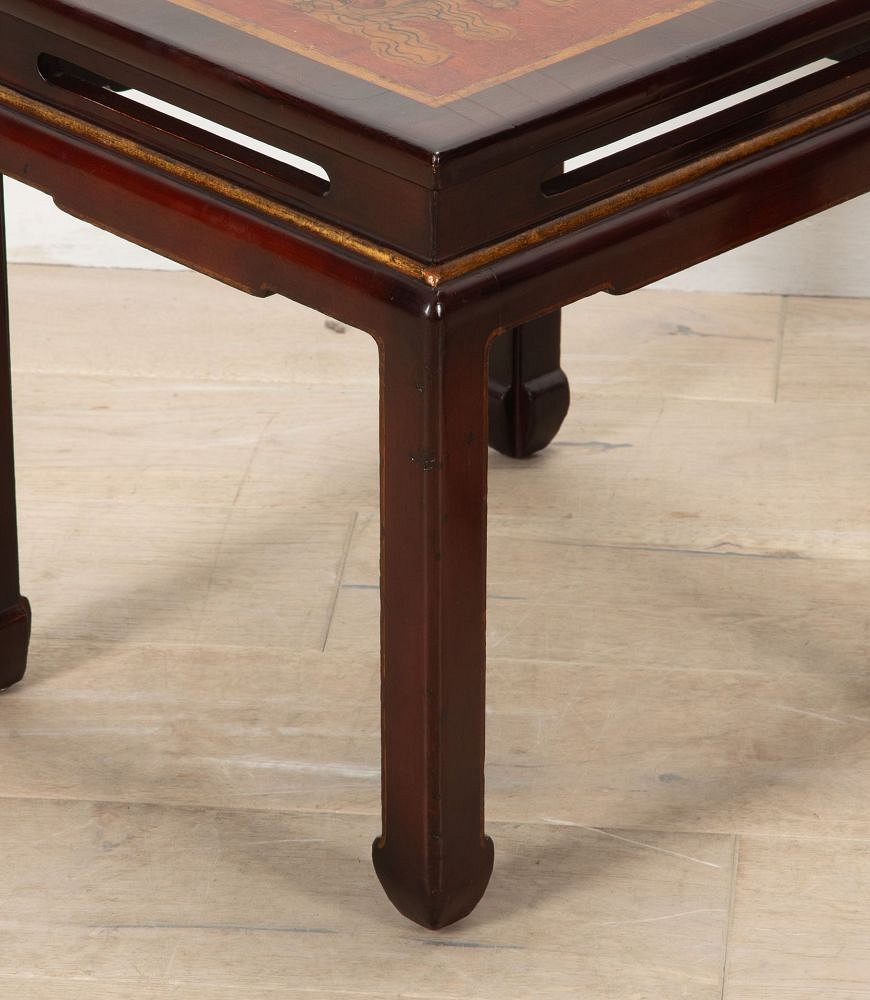 Pair of 20th Century French Chinoiserie Lacquered Side Tables CO4539105