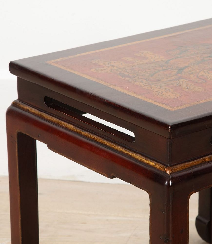 Pair of 20th Century French Chinoiserie Lacquered Side Tables CO4539105