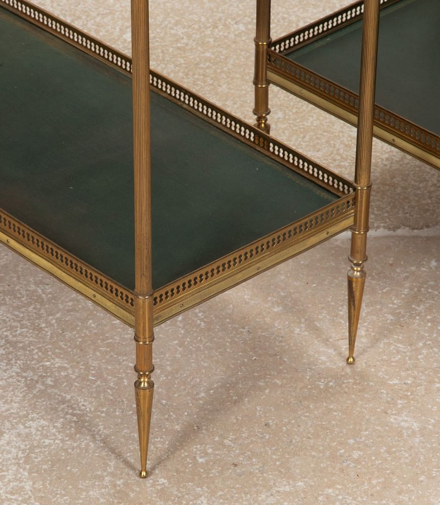 Pair of Mid-Century Maison Jansen Brass Side Tables CO4542701