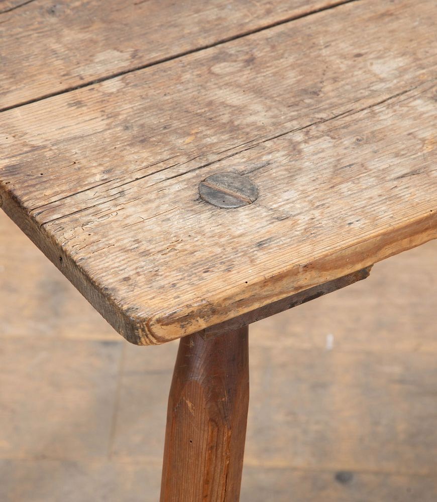 19th Century Primitive Pine Table CO5537216