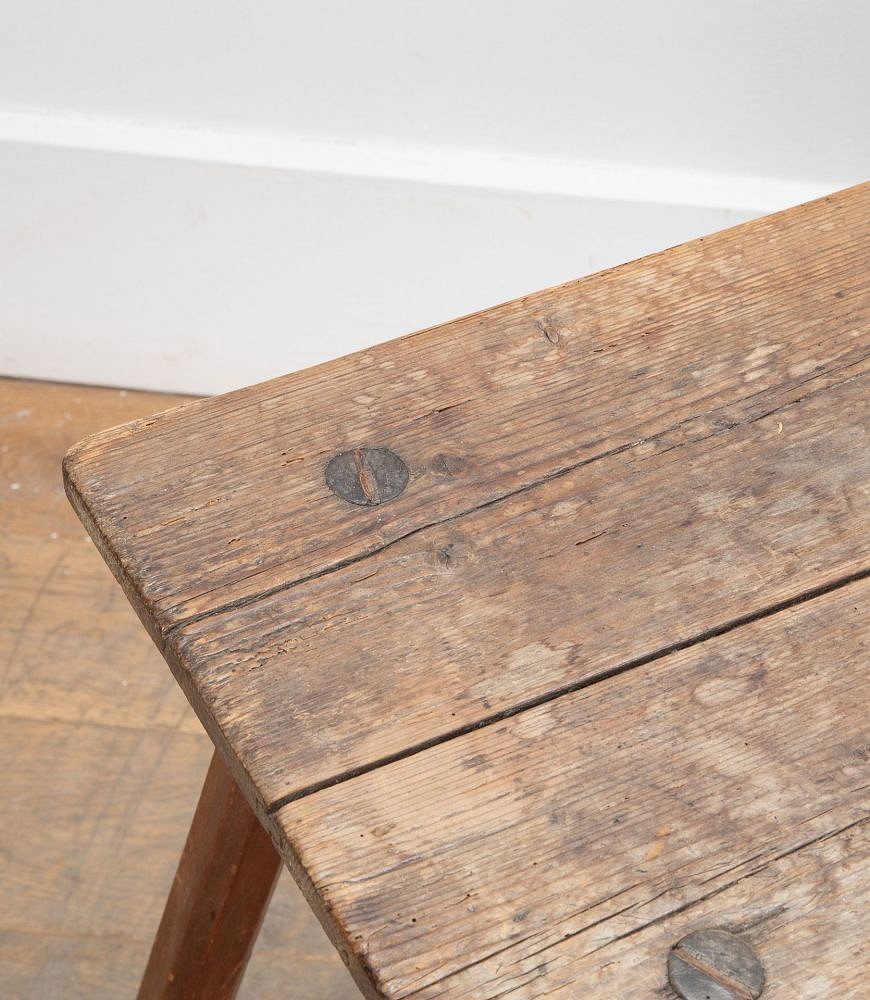 19th Century Primitive Pine Table CO5537216