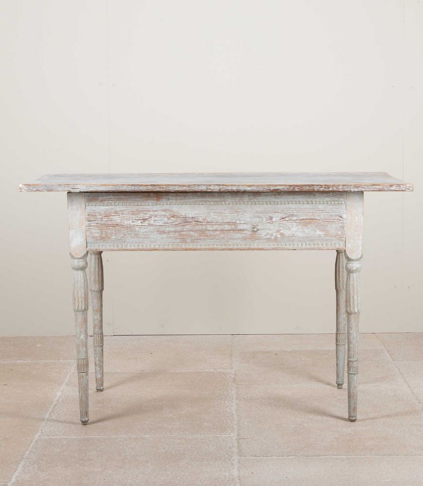 19th Century Swedish Gustavian Table in Original Paint CO6041468