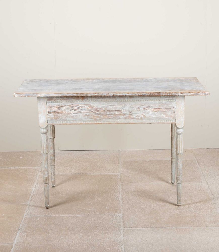 19th Century Swedish Gustavian Table in Original Paint CO6041468