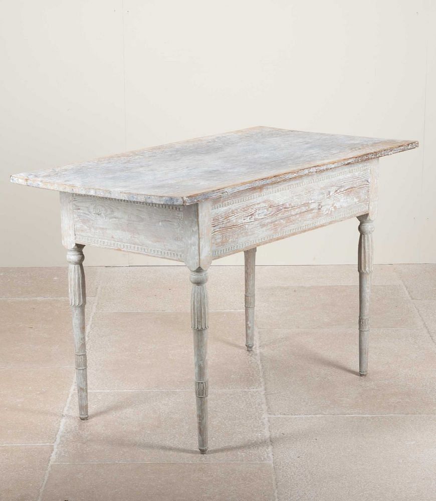 19th Century Swedish Gustavian Table in Original Paint CO6041468
