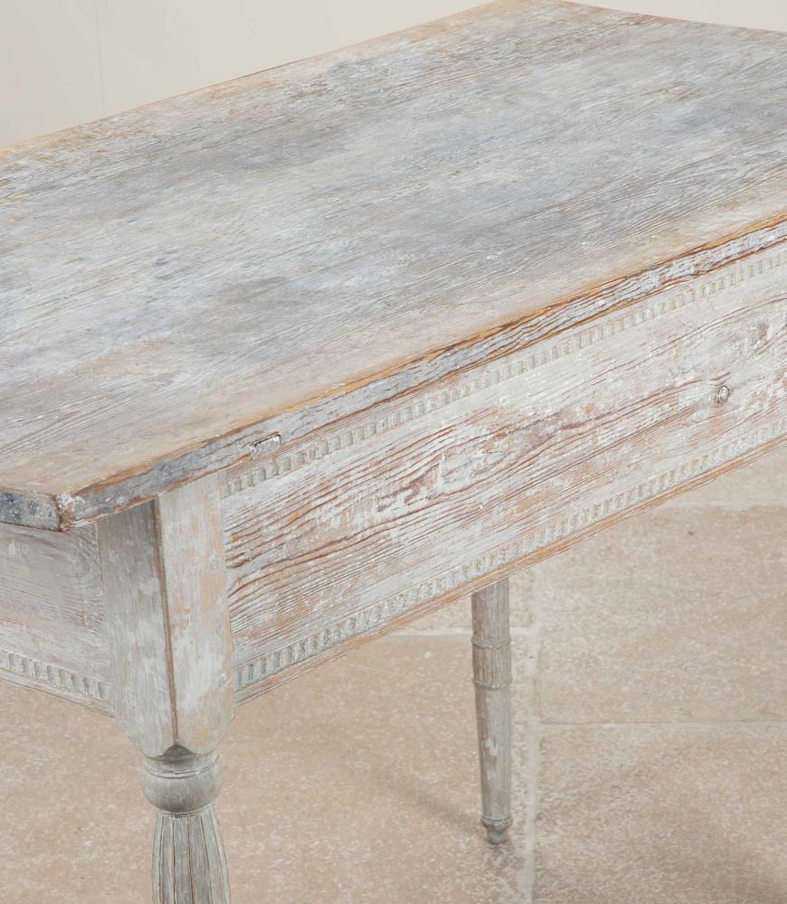 19th Century Swedish Gustavian Table in Original Paint CO6041468