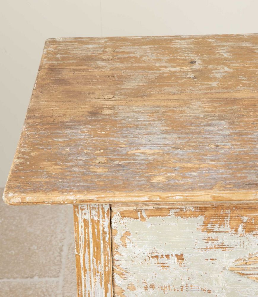 19th Century Swedish Gustavian Side Table Dry Scraped to Original Paint CO6041469