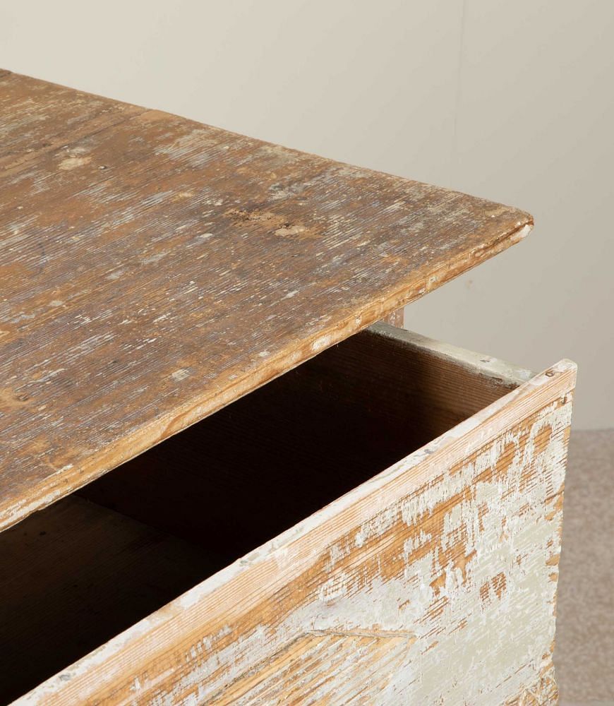 19th Century Swedish Gustavian Side Table Dry Scraped to Original Paint CO6041469
