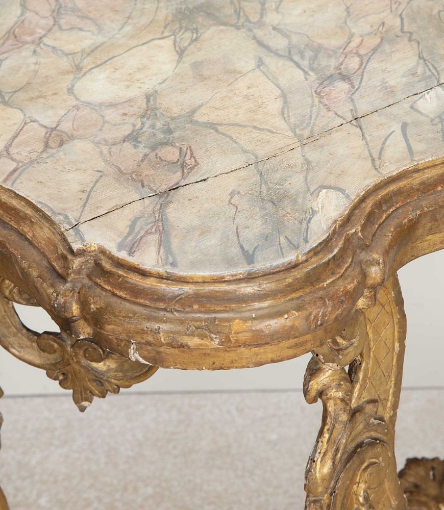 Pair of Late 17th Century Italian Carved Giltwood Console Tables CO6542547