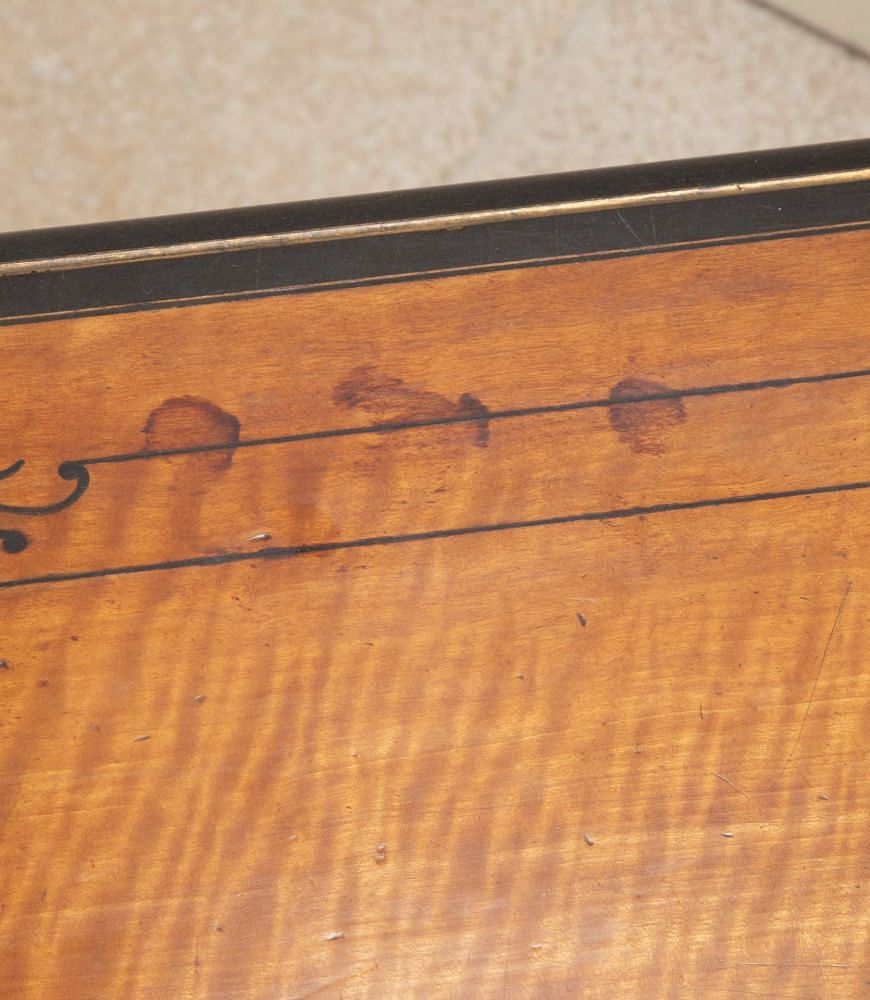 Victorian Satinwood and Ebonised Lines Tea Table CO7037048