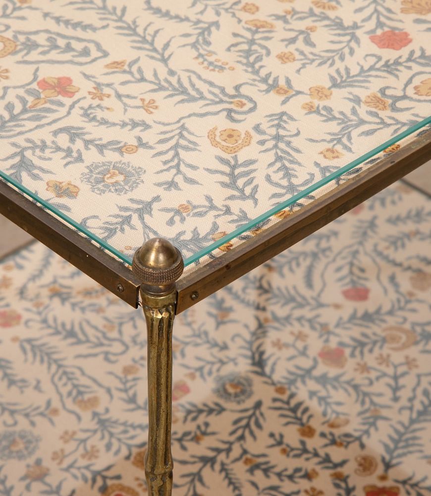 Pair of 20th Century Brass Faux Bamboo Two Tier Side Tables CO7039044