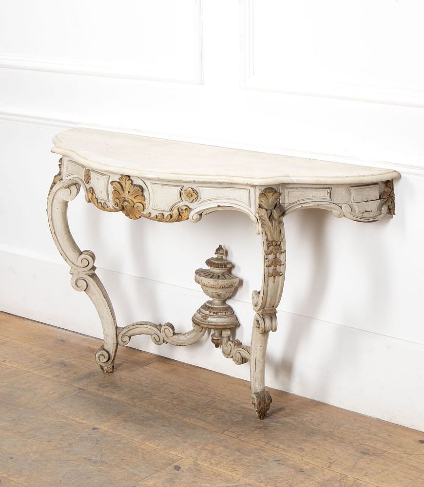 19th Century French Marble Topped Console Table CO8039863