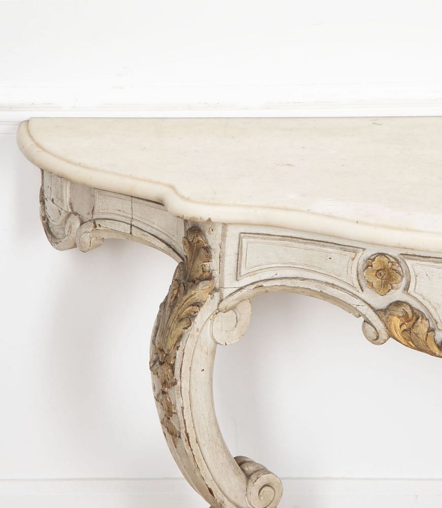 19th Century French Marble Topped Console Table CO8039863