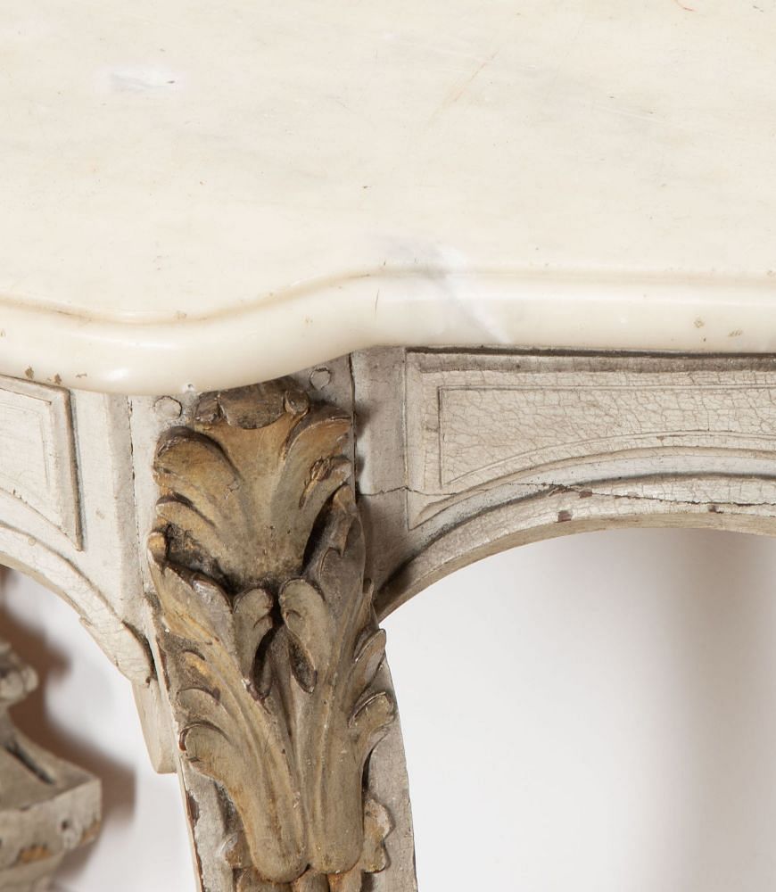 19th Century French Marble Topped Console Table CO8039863