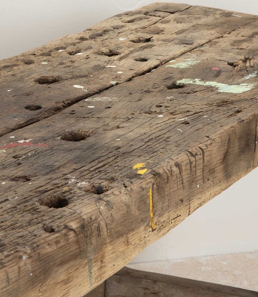 19th Century French Rustic Console Table or Work Bench CO8541846