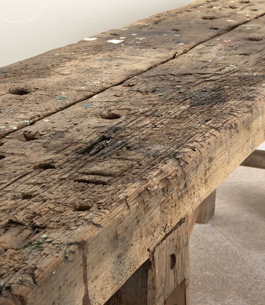 19th Century French Rustic Console Table or Work Bench CO8541846