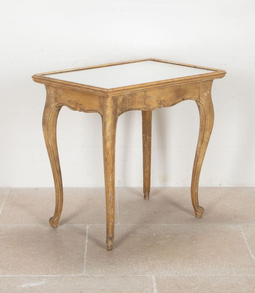 Mid-19th Century French Side Table with Mirrored Top CO9042577