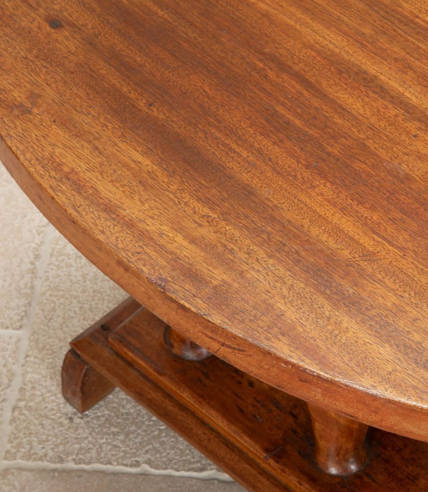 Large Early 20th Century Colonial African Elephant Teak Table CT0542106