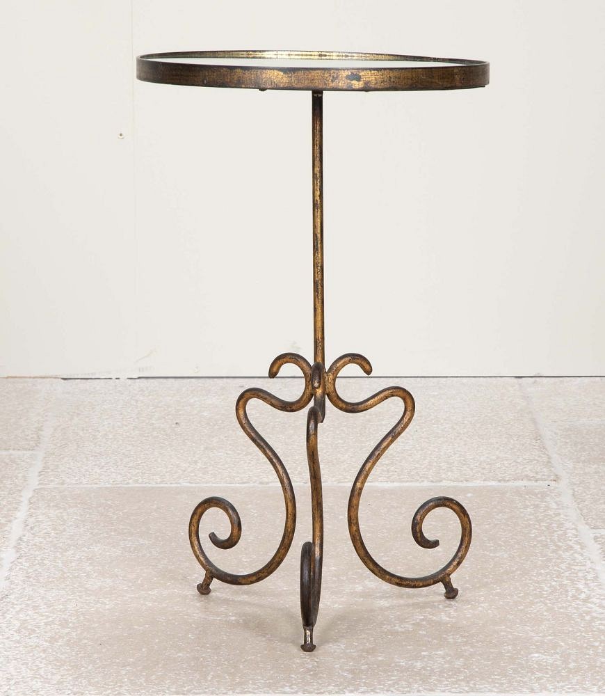 20th Century Spanish Gilt Metal Martini Table CT2642354