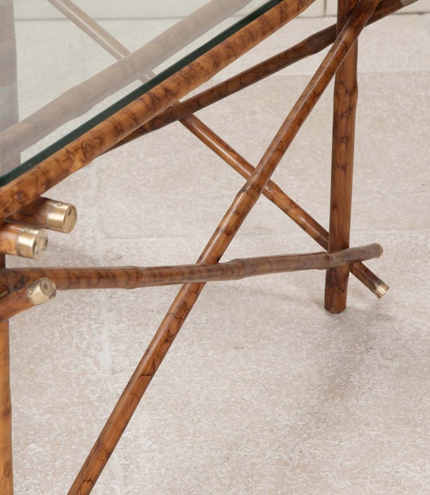 Mid-Century French Bamboo Coffee Table CT3842781