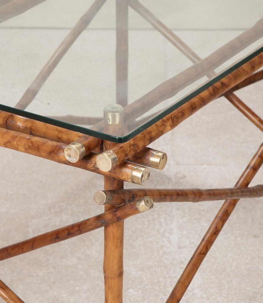 Mid-Century French Bamboo Coffee Table CT3842781