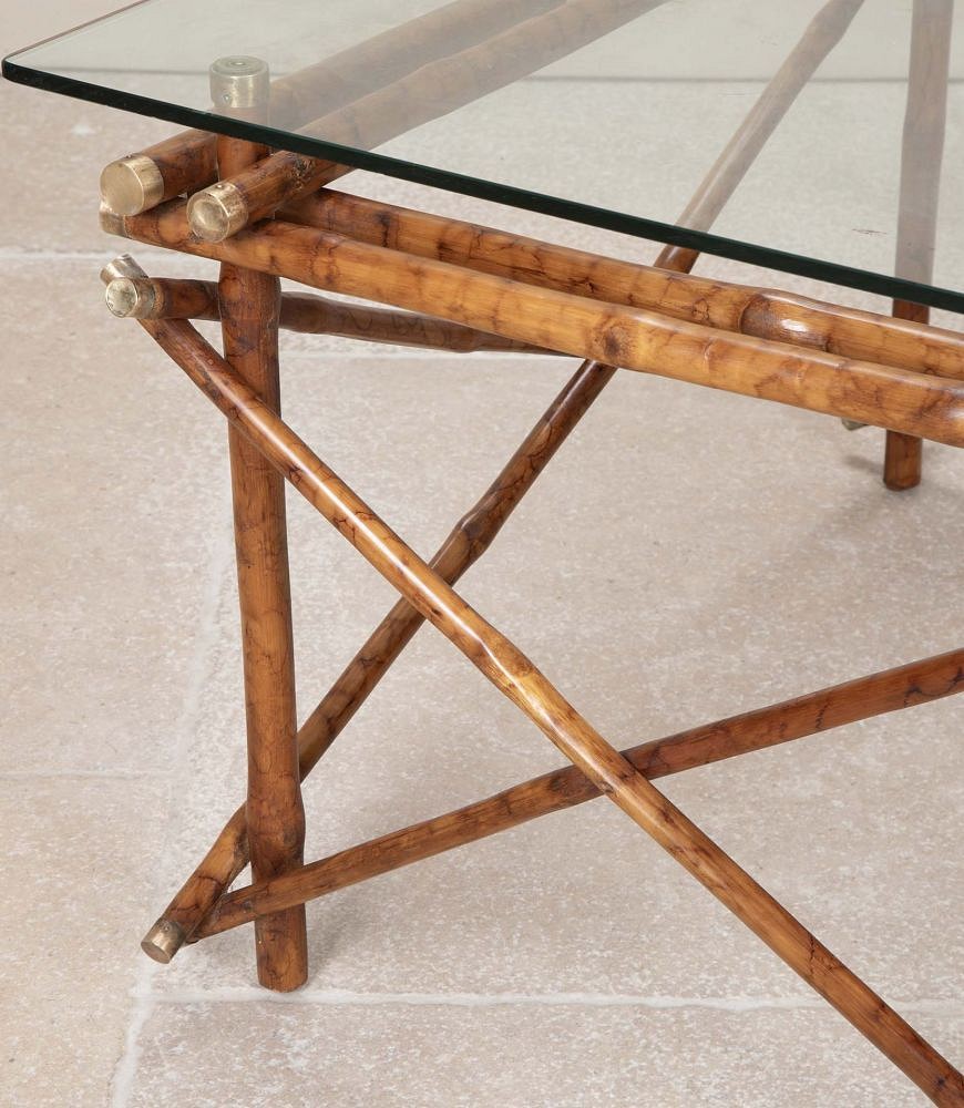 Mid-Century French Bamboo Coffee Table CT3842781